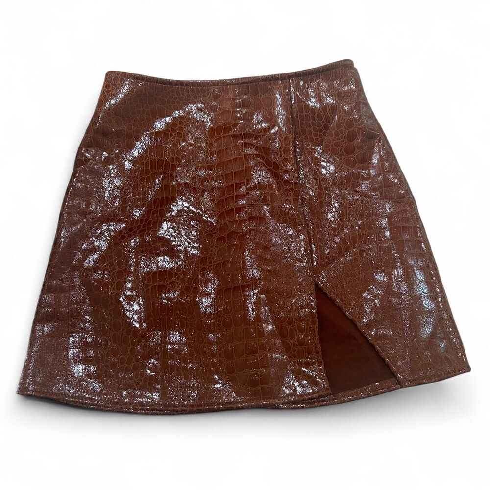 Motel Women's Brown and Pink Skirt